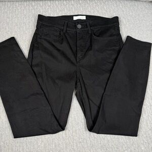 LOFT Black High-Rise Skinny Five Pocket Pants Soft Sz 6